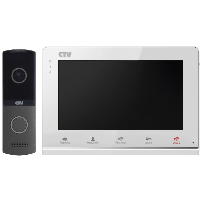 CTV-DP2700IP NG WG (White/Graphite) Комплект цветного IP видеодомофона, в составе: панель CTV-D4003AHD, монитор CTV-M2700IP W