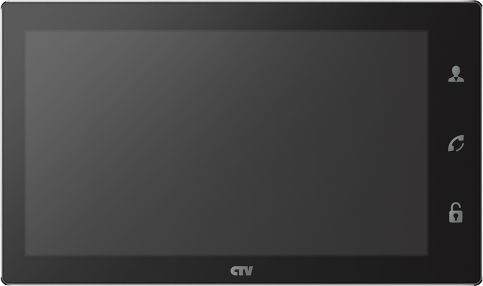 CTV-M4102AHD B (Black) Монитор цветного видеодомофона, 10" (Full HD, Touch Screen)
