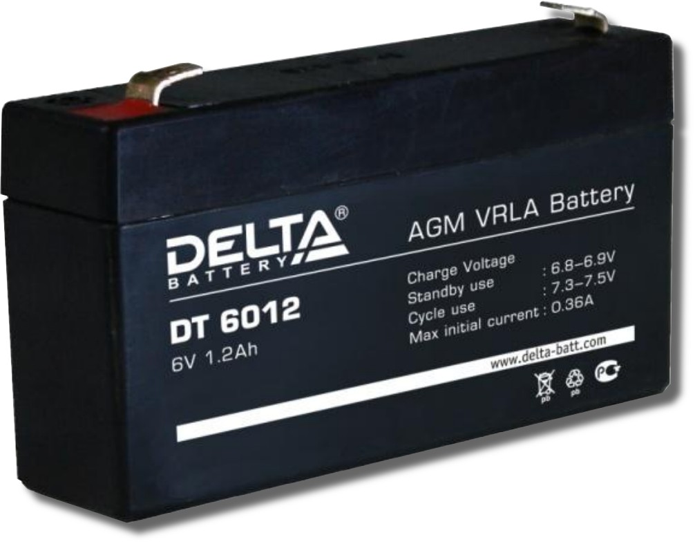 Аккумулятор DT6012, 6В, 1.2А/ч