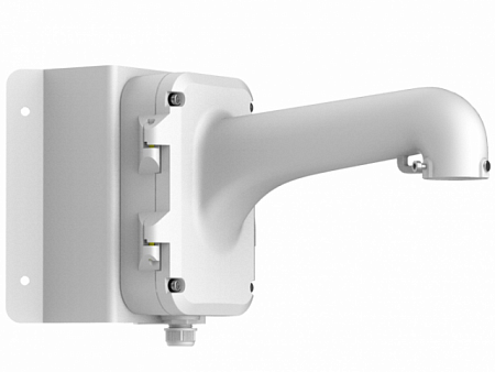 HikVision DS-1604ZJ-corner Крепление на угол с монтажной коробкой, белое, для скоростных поворотных купольных камер, алюминий, 206.8×261.8×465мм