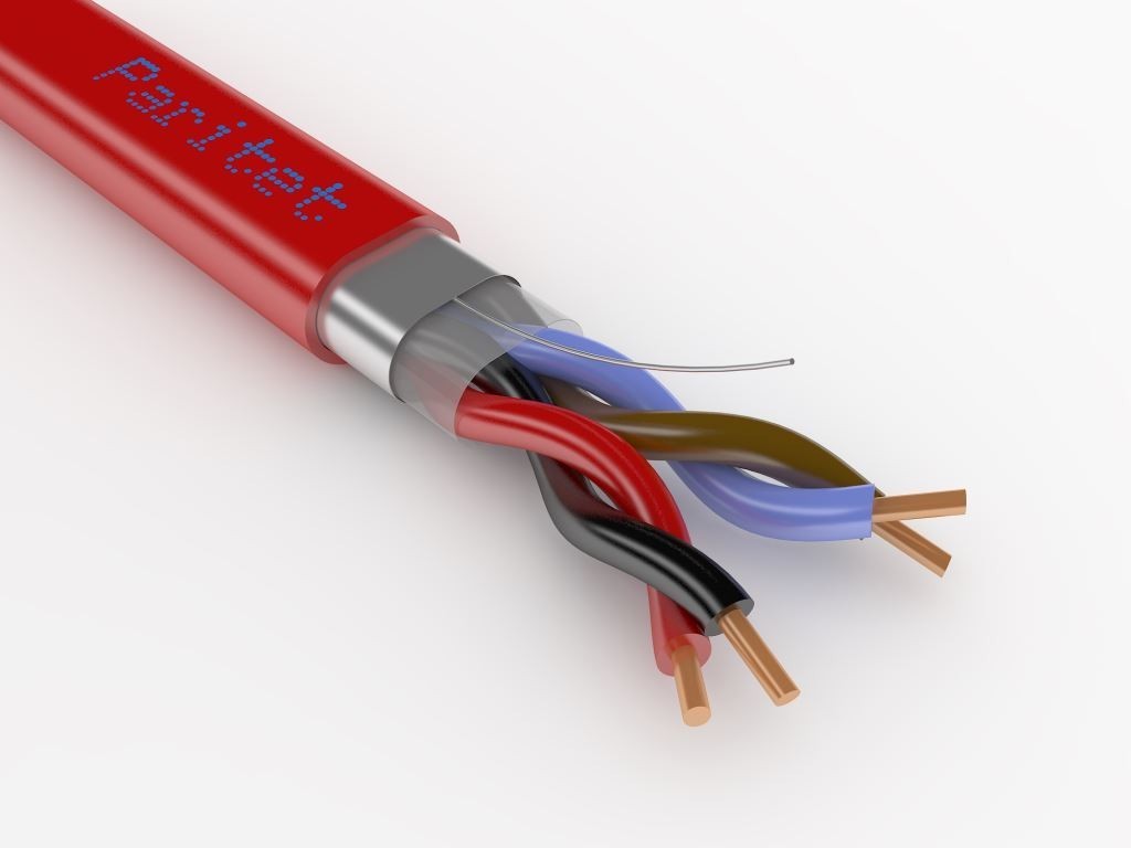 ПАРИТЕТ Кабель КСРЭВнг(А)-FRLS 2х2х0.97 экран, красный (200м/бухта)