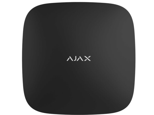 Ajax Hub 2 Plus (Black) (20276.40.BL1) Интеллектуальная централь - 4 канала связи (2SIM LTE, 3G, 2G+Ethernet+WiFi), поддержка фотоверификацией тревог